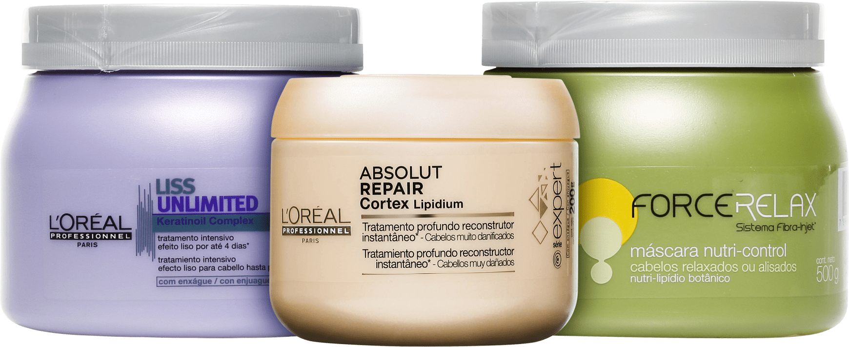 L'Oréal Professionnel Cronograma Capilar Cabelos Sem Frizz Kit (3 Produtos)