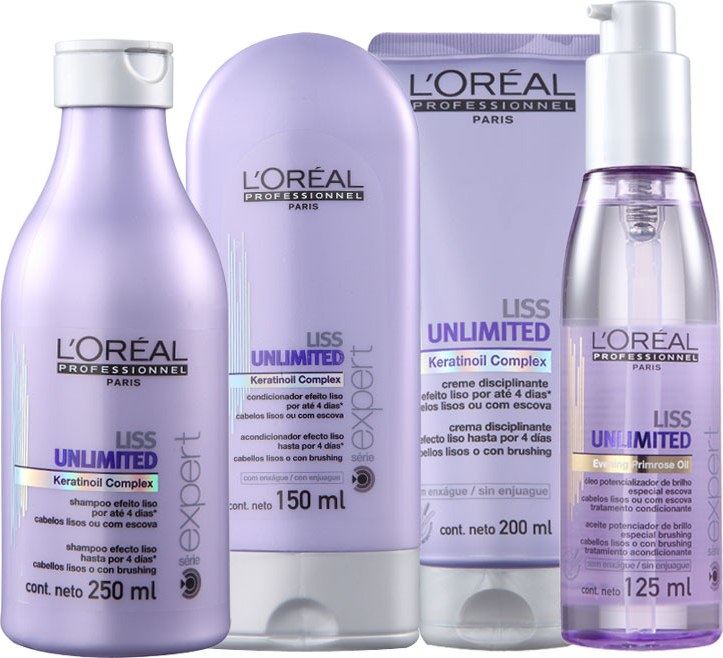 L'Oréal Professionnel Liss Unlimited Discipline Shine Kit (4 Produtos)