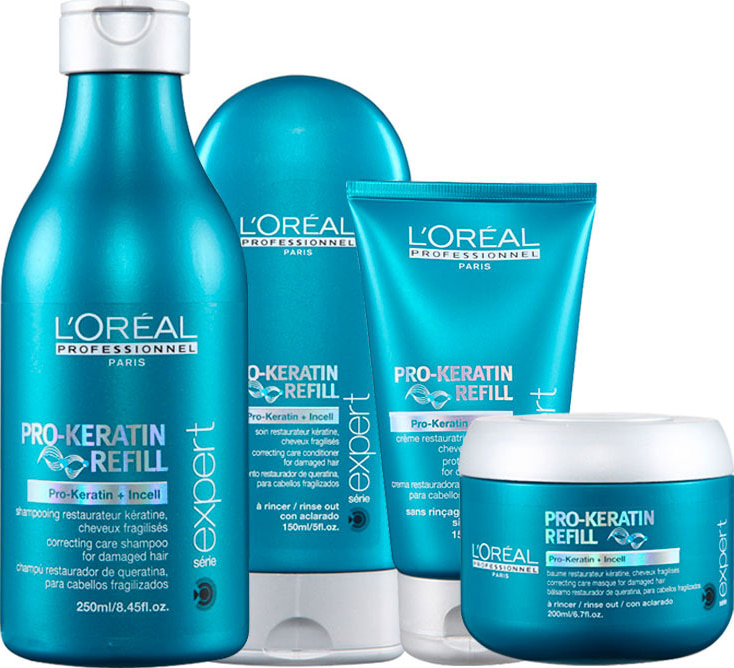 L'Oréal Professionnel Pro-Keratin Refill Kit de Tratamento Completo (4 Produtos)
