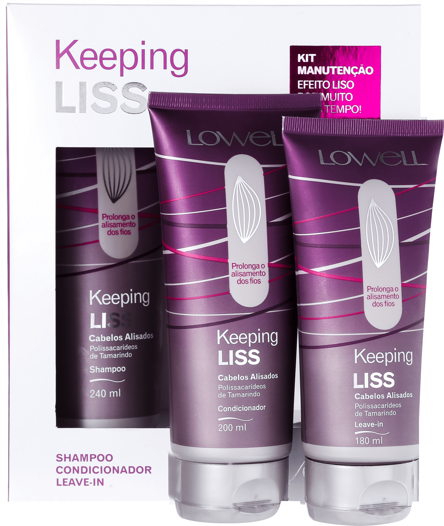 Lowell Keeping Liss Manutenção Completa Kit (3 Produtos)