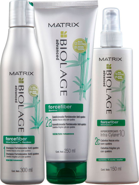 Matrix Biolage Forcefiber Hyperfortificante Concentrado Kit (3 Produtos)