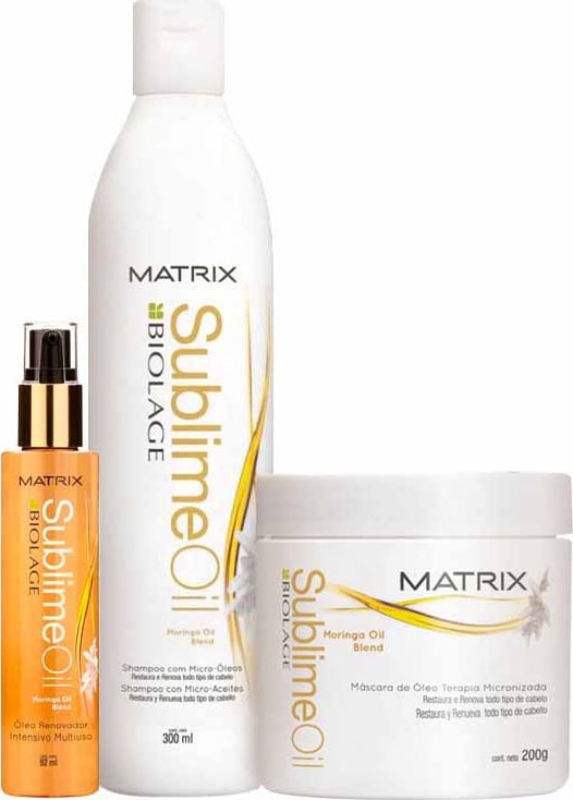 Matrix Biolage Sublime Oil Kit Escova Brilho Sublime (3 Produtos)