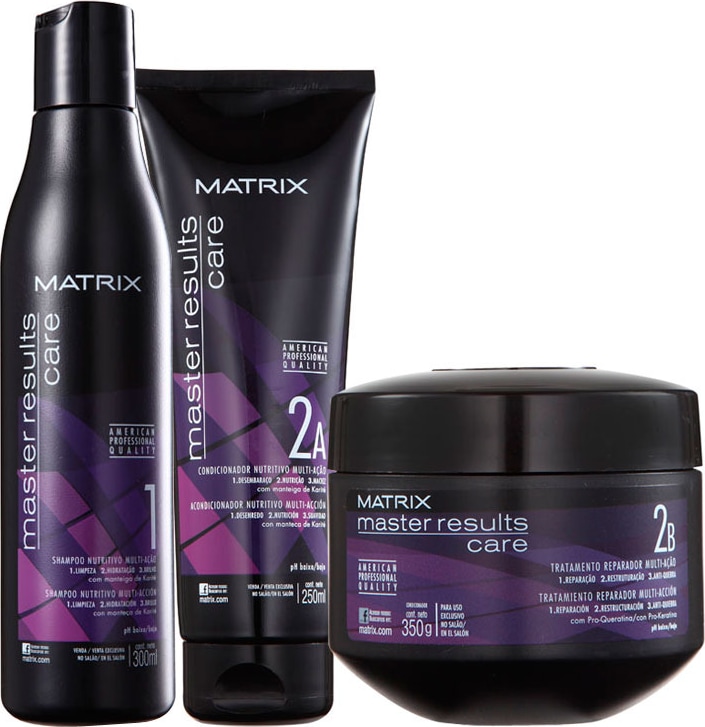 Matrix Master Results Care Tratamento Reparador Kit (3 Produtos)