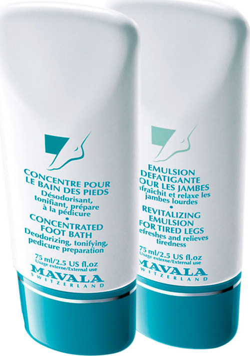 Kit Mavala Concentrated Foot Bater e Revitalizing Emulsion for Tired Legs (2 produtos)