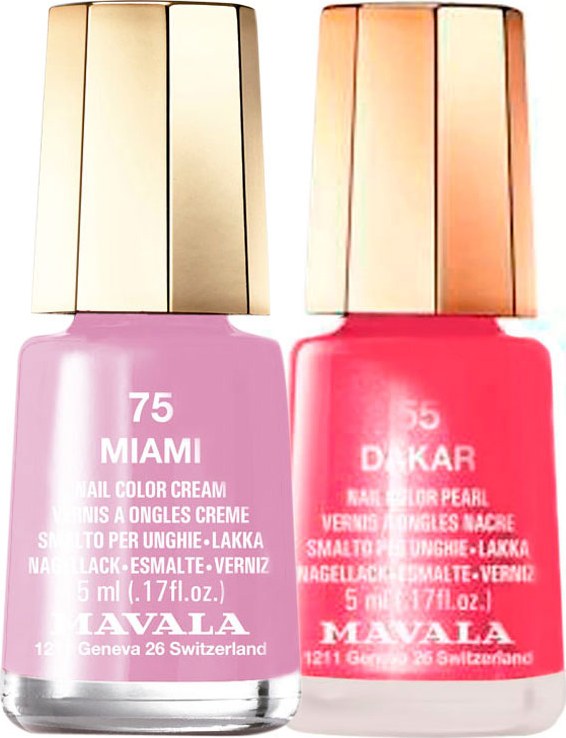 Kit Mavala Mini Colours Miami e Dakar de Esmaltes (2 produtos)