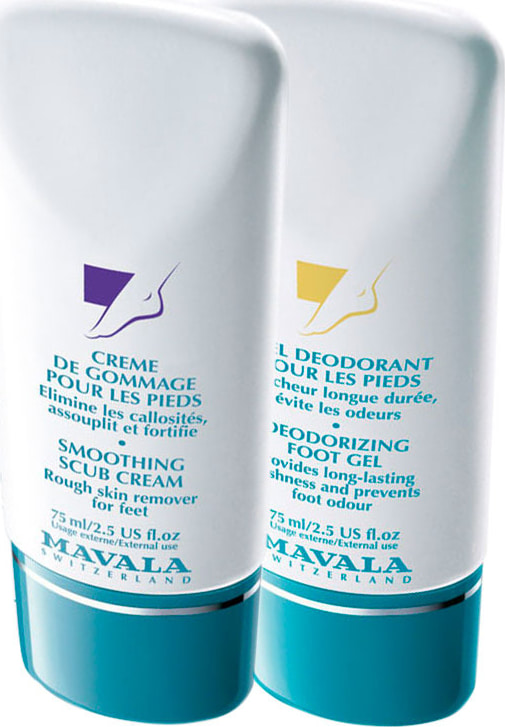 Kit Mavala Scrub Cream & Moisturizer para os Pés - Esfoliante 75ml + Desodorante 75ml