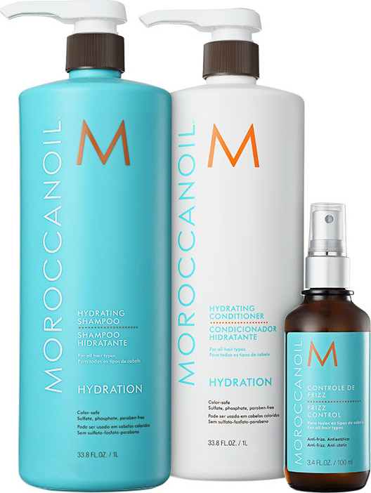 Moroccanoil Hydrating Frizz Control Kit (3 Produtos)