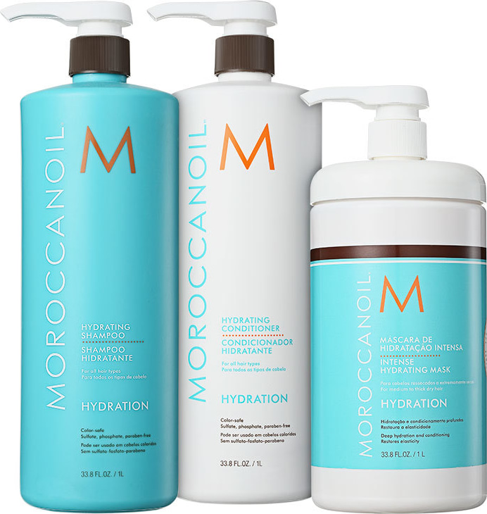 Moroccanoil Hydrating Triplo Kit (3 Produtos)