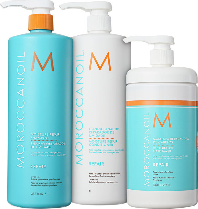 Moroccanoil Moisture Repair Triplo Kit (3 Produtos)