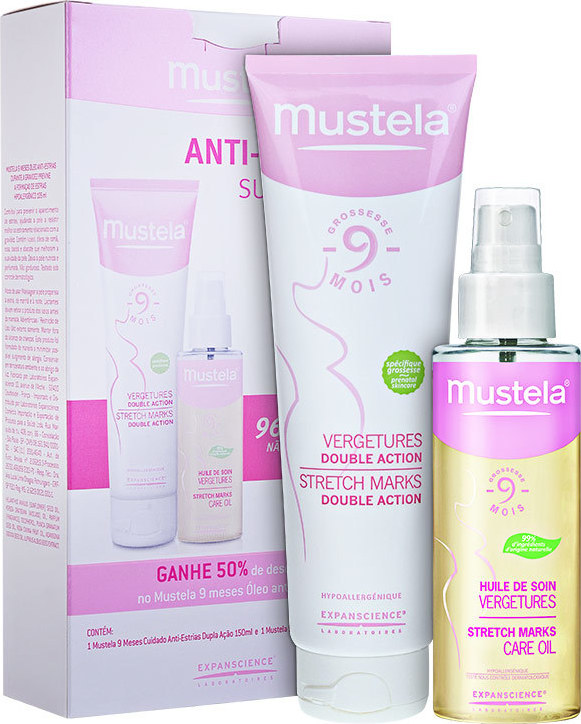 Kit Mustela 9 Mois Vergetures Huile et Crème (2 produtos)