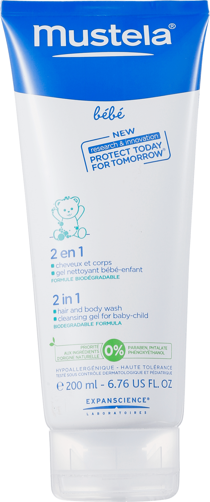 Mustela Bébé 2 En 1 Cheveux Et Corps - Gel 2 em 1 200ml