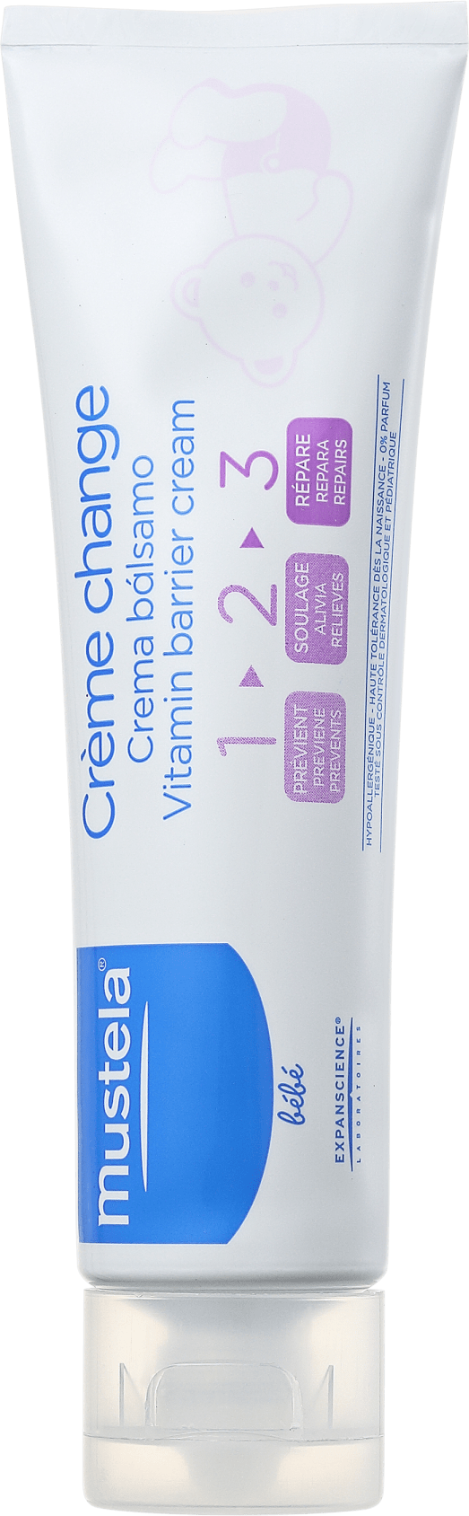 Mustela Bébé Creme Vitaminado Preventivo 123 - Creme para Assaduras 110g