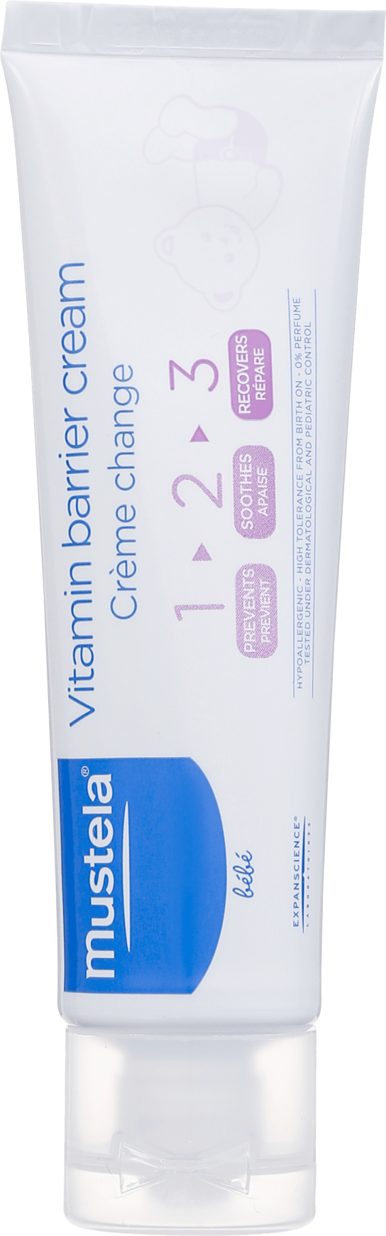 Mustela Bébé Creme Vitaminado Preventivo 123 - Creme para Assaduras 55g