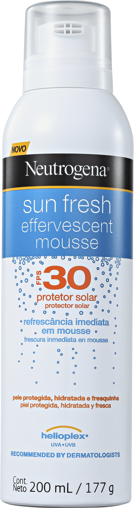 Neutrogena Sun Fresh Effervescent FPS 30 - Protetor Solar em Mousse 200ml