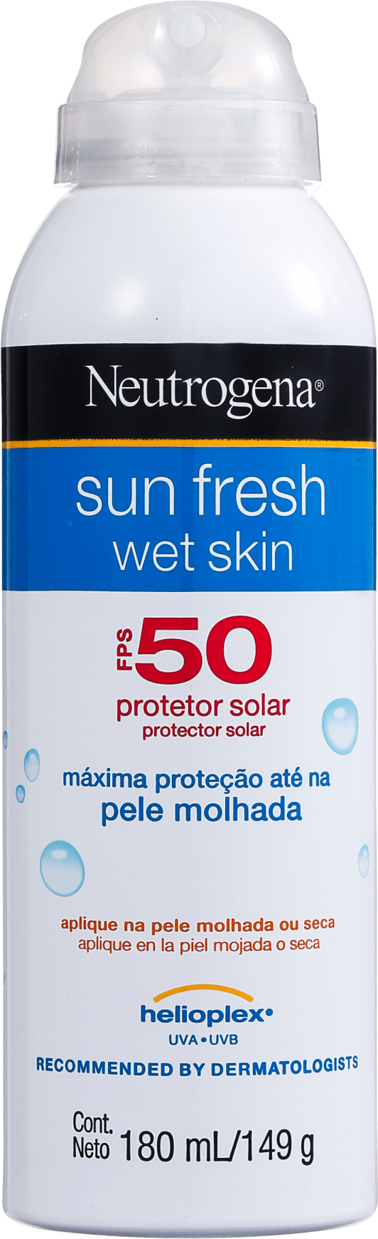 Neutrogena Sun Fresh Wet Skin FPS 50 - Protetor Solar 180ml