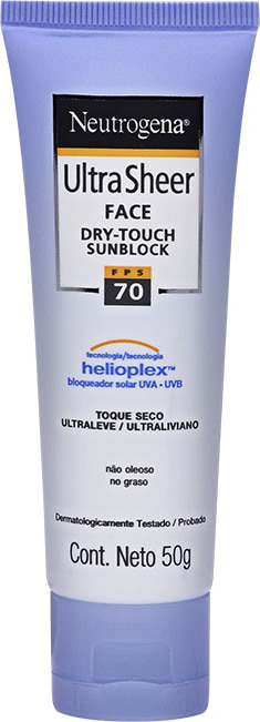 Neutrogena Ultra Sheer FPS 70 - Protetor Solar Facial 50g