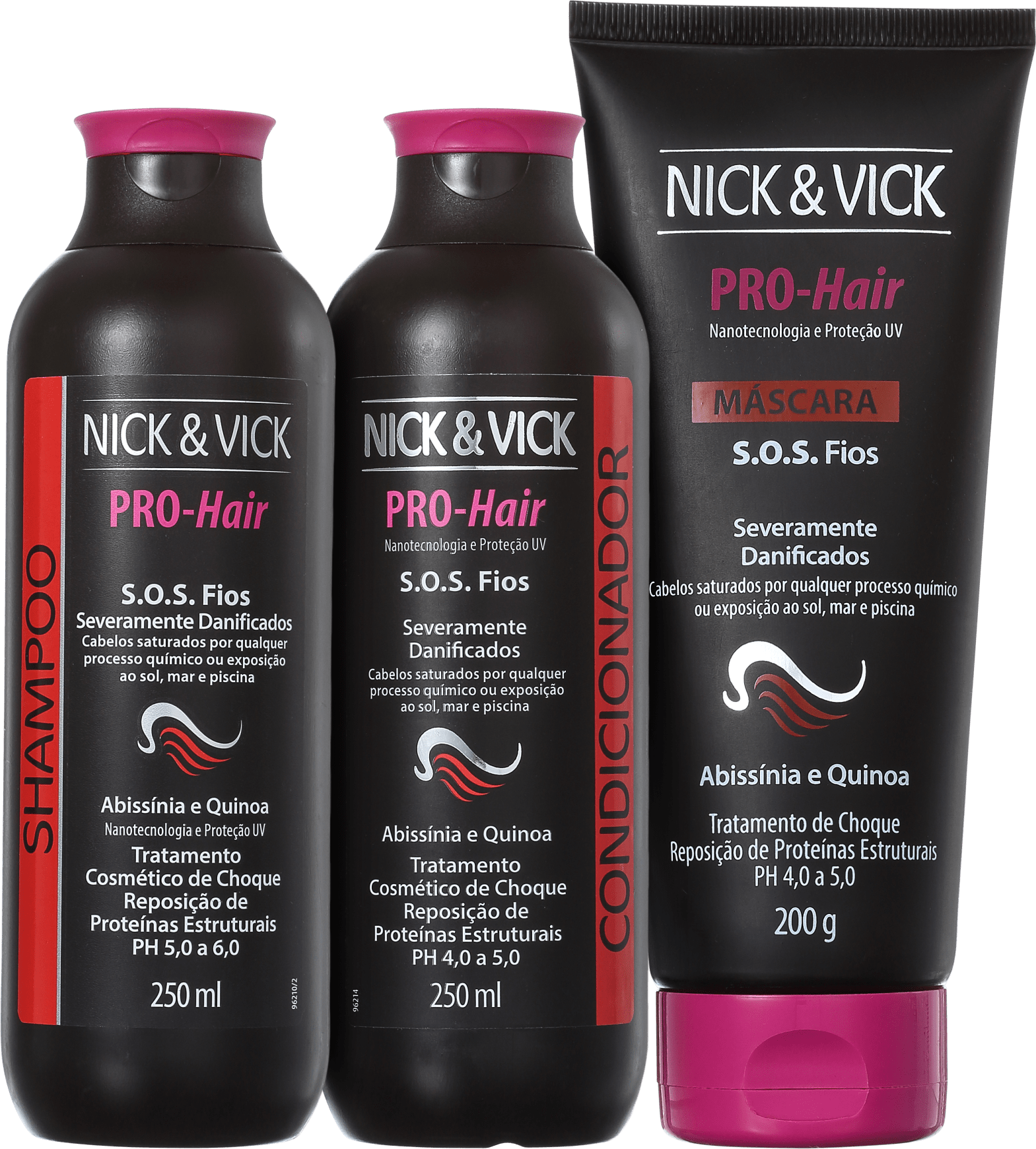 Nick & Vick PRO-Hair S.O.S Fios Saudáveis de Novo Kit (3 Produtos)