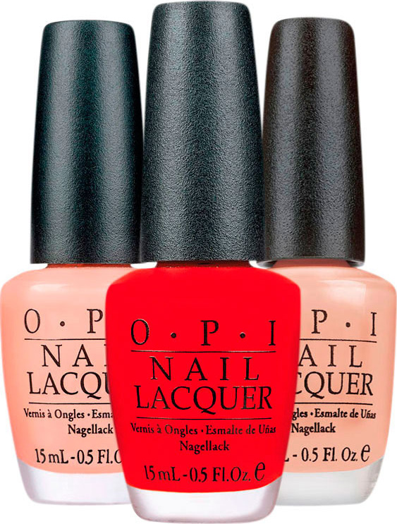 Kit OPI Clássicos Red Dulce Blush de Esmaltes (3 produtos)