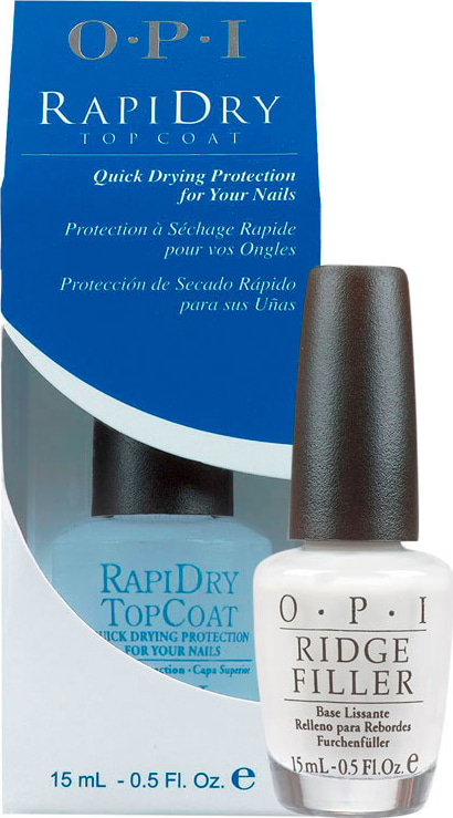 OPI Ridge Filler e Rapidry Top Coat Kit (2 Produtos)