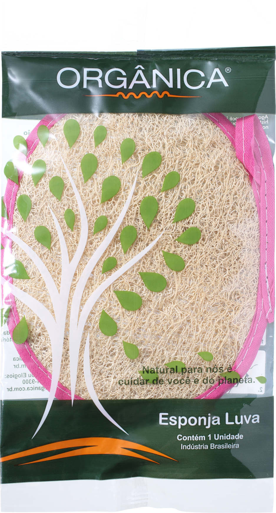 Orgânica Luva Oval - Esponja de Banho