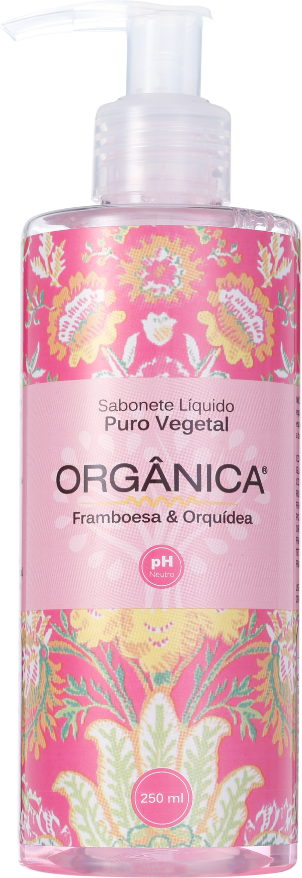 Orgânica Puro Vegetal Framboesa e Orquídea - Sabonete Líquido 250ml