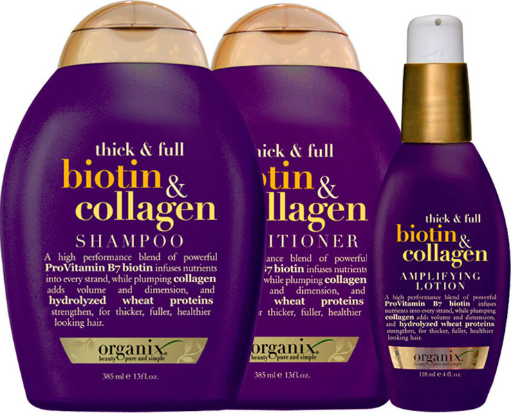 Organix Biotin & Collagen Amplifying Kit (3 Produtos)