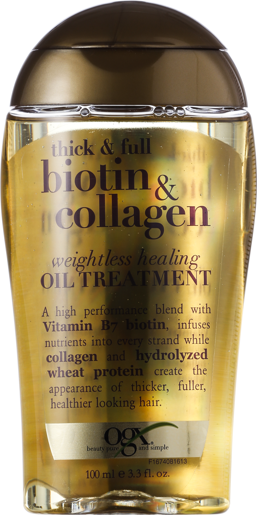 Organix Biotin & Collagen Weightless Healing Oil Treatment - Óleo de Tratamento 100ml