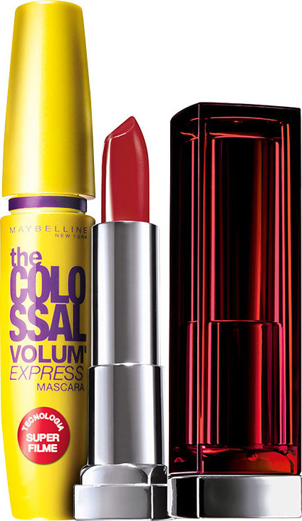 Kit Maybelline The Colossal Color Sensational Vermelho (2 produtos)