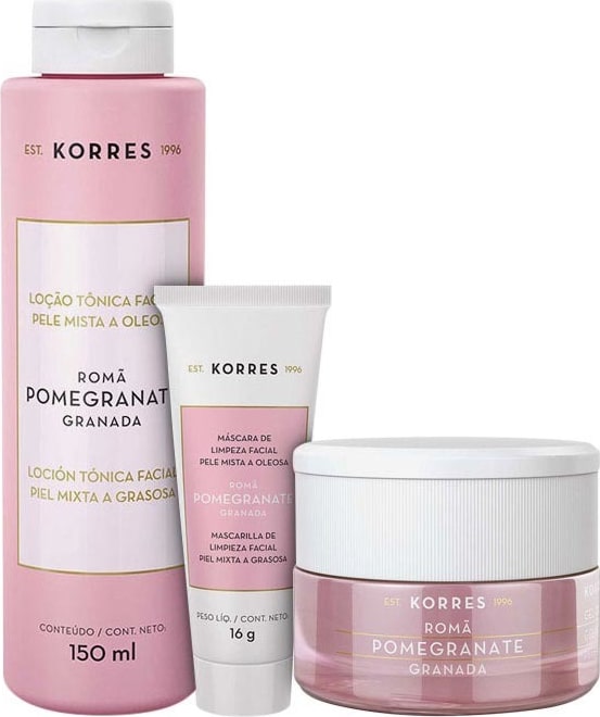 Kit Korres Pomegranate Skin Care (3 produtos)