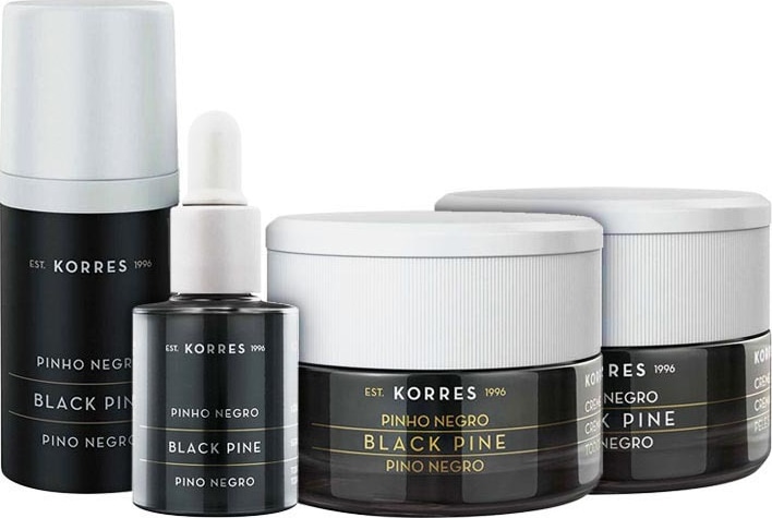 Kit Korres Black Pine Pele Normal a Mista (4 produtos)