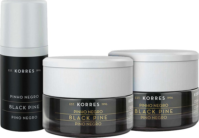 Kit Korres Black Pine Pele Seca (3 produtos)