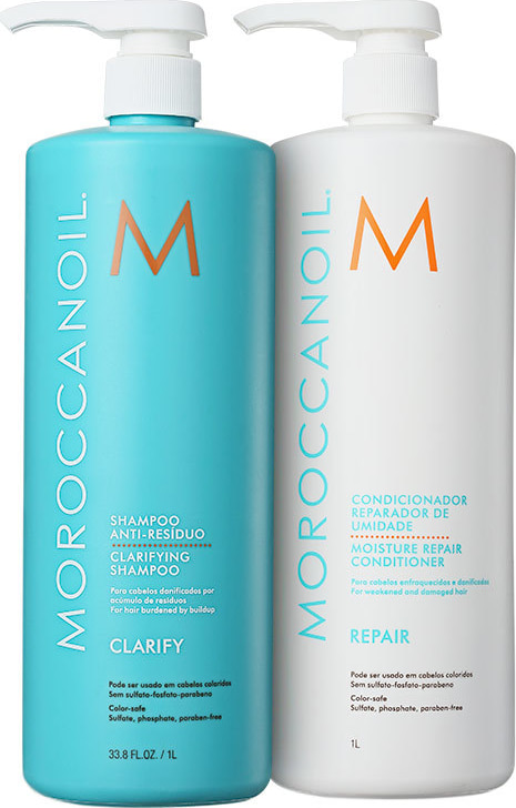 Moroccanoil Cabelo Reparado Profissional Kit (2 Produtos)
