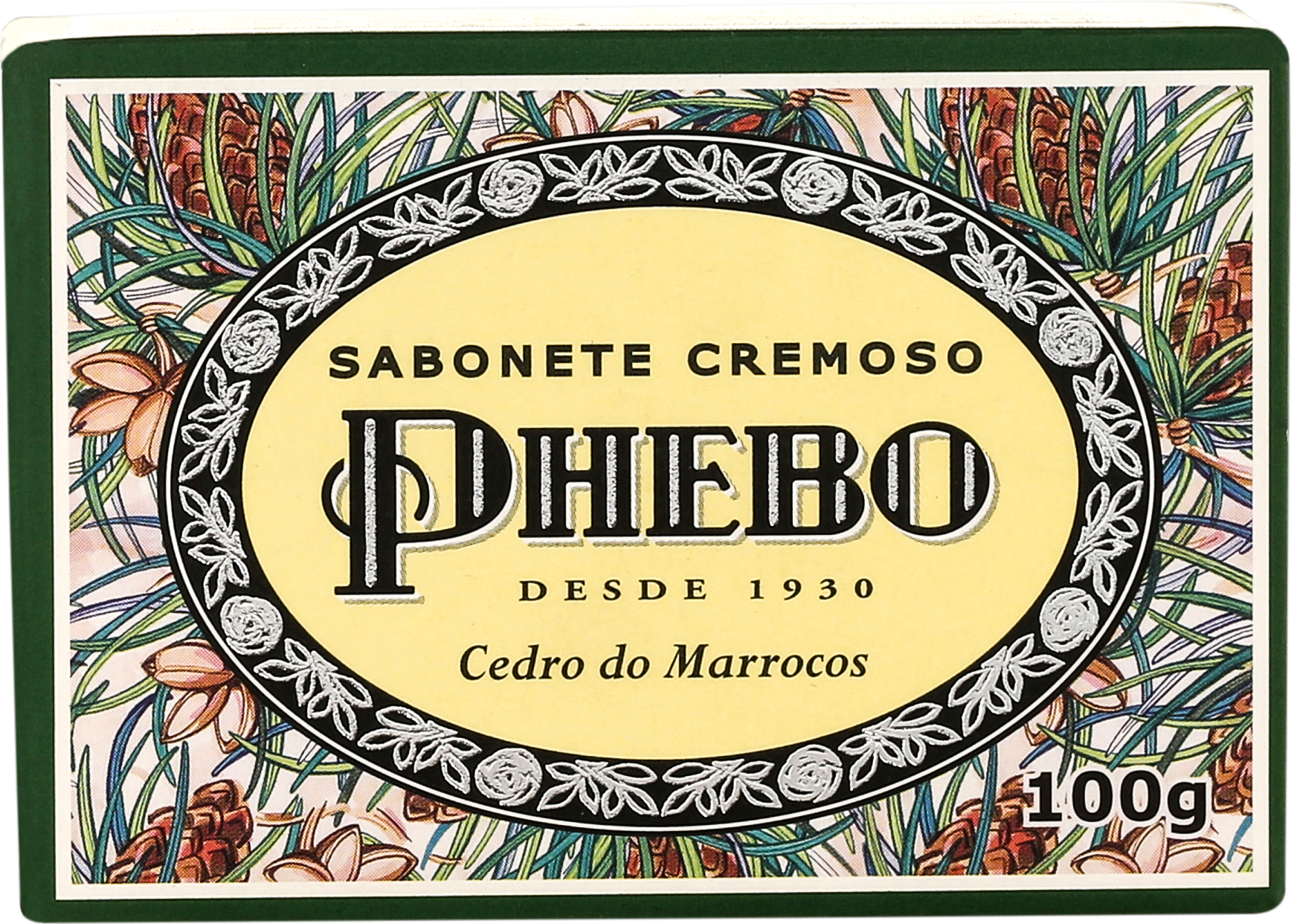 Phebo Mediterrâneo Cedro do Marrocos - Sabonete em Barra 100g