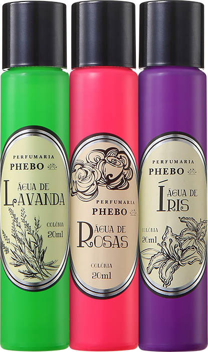 Conjunto Perfumaria Águas de Floral Unissex - Eau de Cologne 3x 20ml