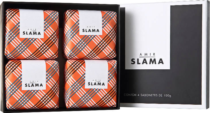 Kit Phebo Amir Slama Estojo - Sabonetes em Barra 4x100g