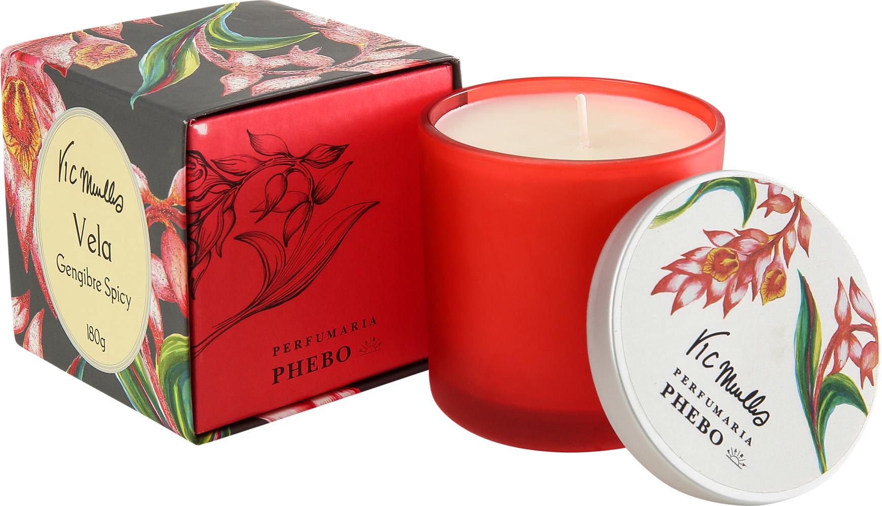 Phebo Vic Meirelles Gengibre Spicy - Vela Perfumada 180g