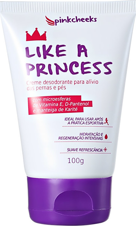 Pink Cheeks Like a Princess - Creme para Pernas e Pés 100g