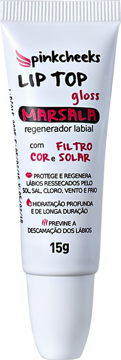 Pink Cheeks Lip Top Gloss - Hidratante Labial 15g