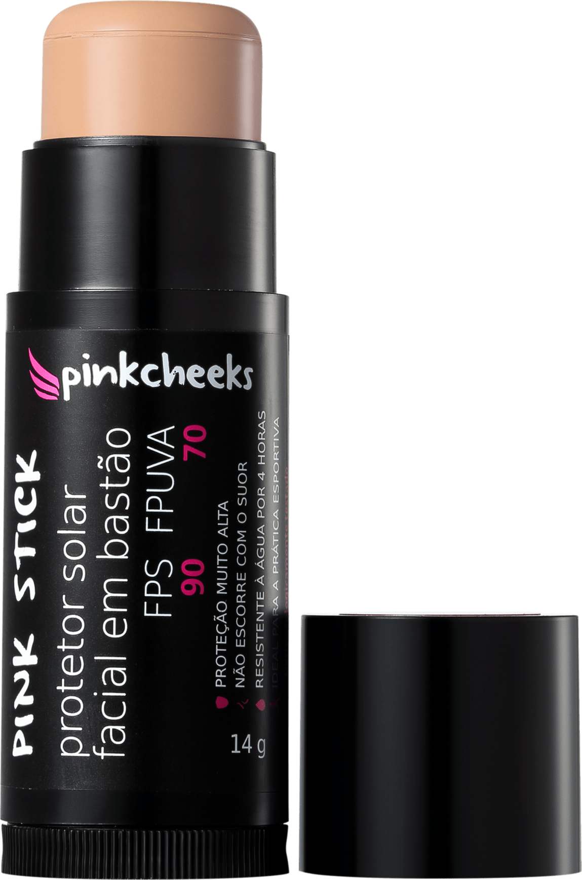 Pink Cheeks Pink Stick 15KM FPS 90 - Protetor Solar com Cor 14g