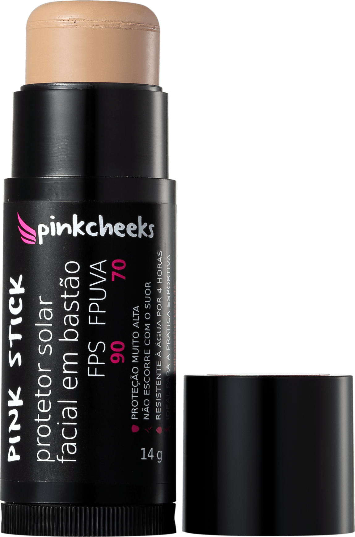 Pink Cheeks Pink Stick 21KM FPS 90 - Protetor Solar com Cor 14g