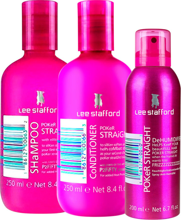 Lee Stafford Poker Straight Cleansing & Dehumidifier Kit de Tratamento (3 Produtos)