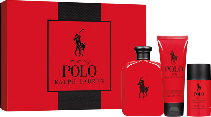 Conjunto Polo Red Ralph Lauren Masculino - Eau de Toilette 125ml + Gel de Banho 100ml + Desodorante 75ml