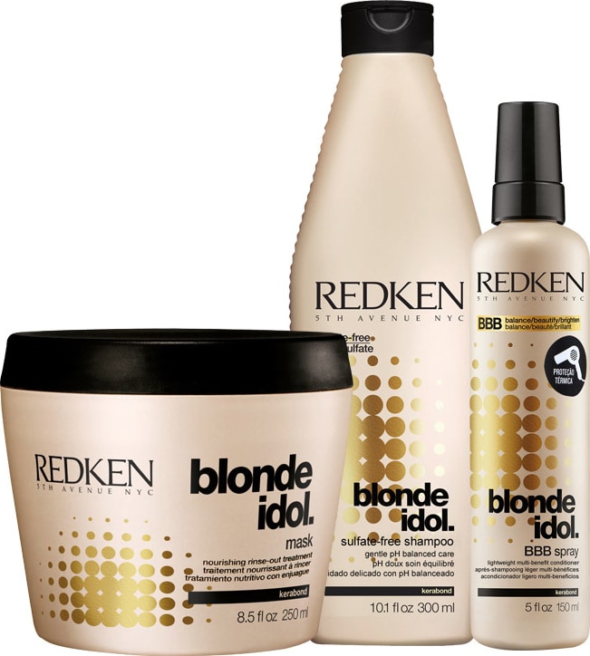 Redken Blonde Idol Multi-Benefit Kit (3 Produtos)