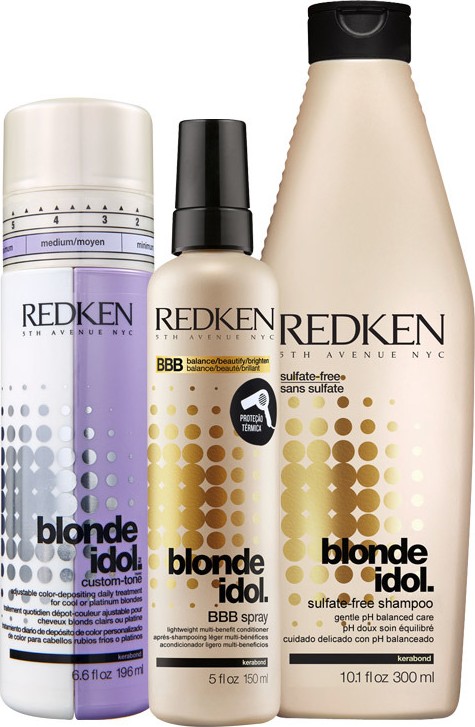 Redken Blonde Idol Shine and Color Kit (3 Produtos)