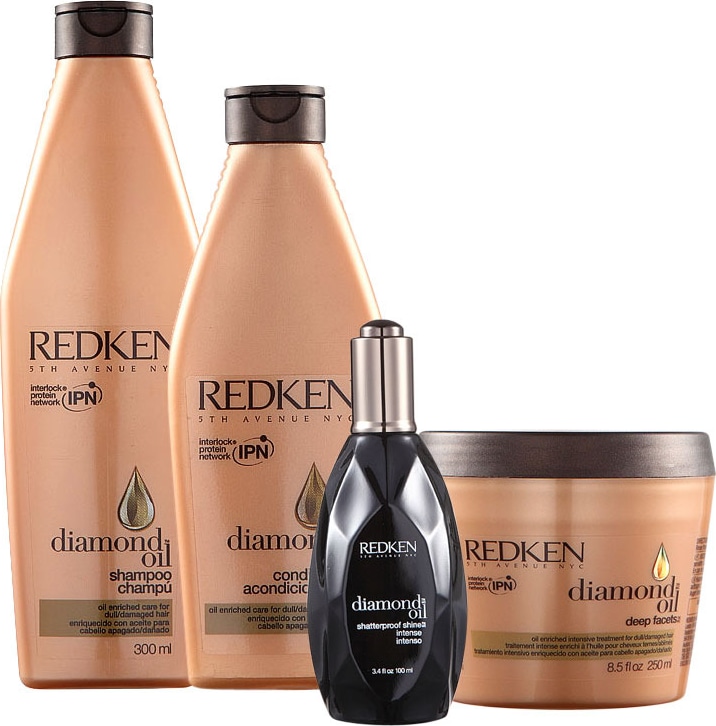 Redken Diamond Oil Facets Shine Kit (4 Produtos)