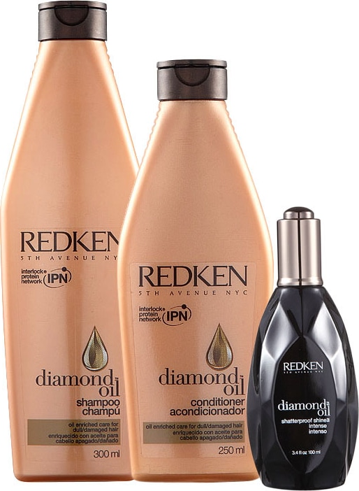 Redken Diamond Oil Shatterproof Shine Kit (3 Produtos)