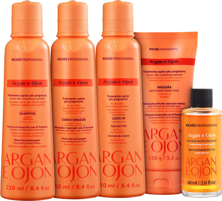 Richée Professional Argan e Ojon Full Kit (5 produtos)