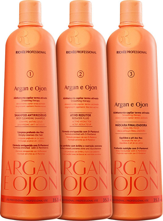 Richée Professional Argan e Ojon Triplo Kit (3 Produtos)