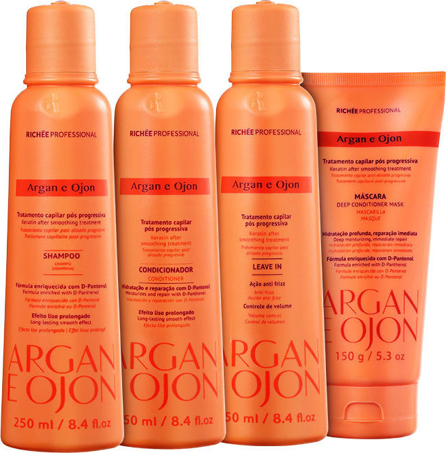 Richée Professional Argan e Ojon Treatment Kit (4 Produtos)