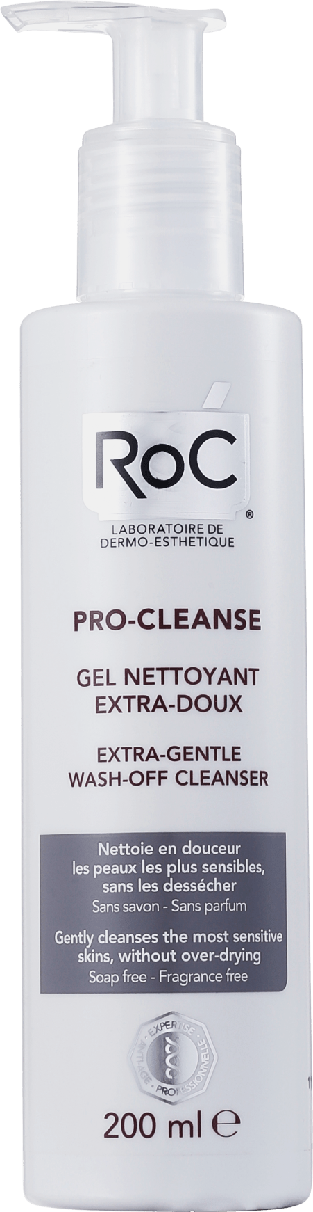 Roc Pro-Cleanse Gel Nettoyant Extra-Doux - Gel de Limpeza Facial 200ml